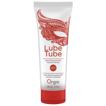 Согревающая смазка для секса на водной основе Lube Tube Hot Orgie