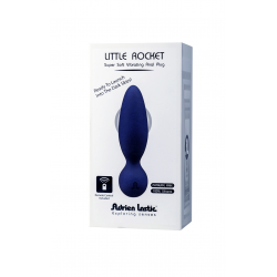 Маленькая ракета к наслаждению - Анальная пробка с вибрацией  - Little Rocket, цвет:синий