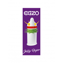 Насадка на член EGZO Jolly Roger (презерватив с усиками)