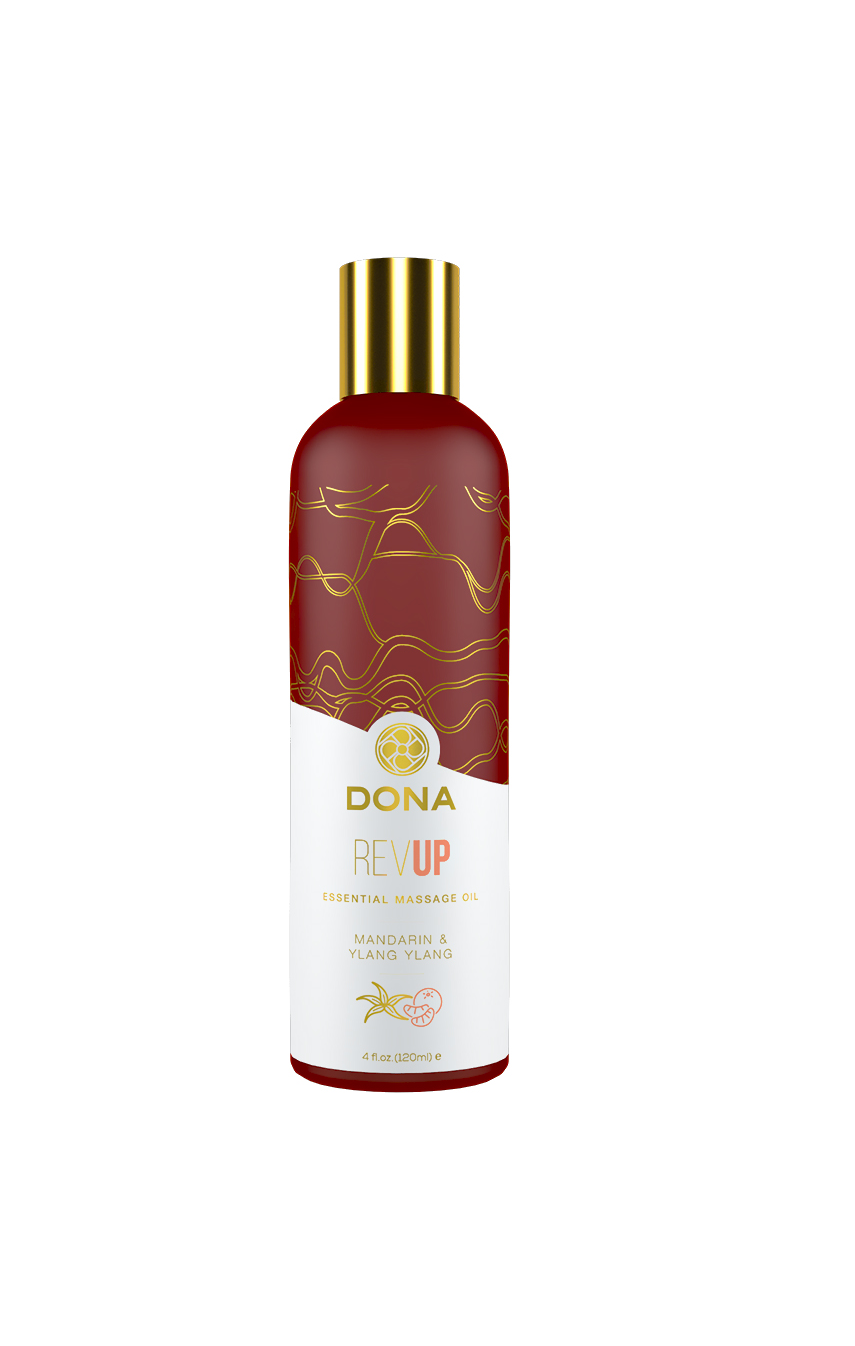 Восстанавливающий массаж - Массажное масло DONA Rev Up - Mandarin & Ylang YIang Massage Oil 