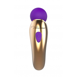 Вибромассажер Vibratissimo Little Want, цвет: фиолетово-золотой