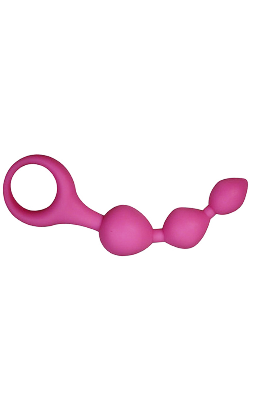 Анальные шарики - Alive Triball, цвет: розовый