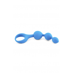 Анальные шарики - Alive Triball, цвет: голубой