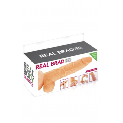 Фаллоимитатор с подвижной крайней плотью Real Body - Real Brad, цвет: телесный