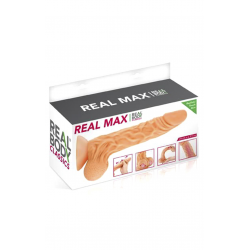 Предельный реализм - Фаллоимитатор с  крайней плотью Real Body - Real Max, цвет: телесный