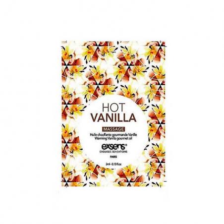 Ванильное очарование - Пробник масла для массажа EXSENS Hot Vanilla 3мл 
