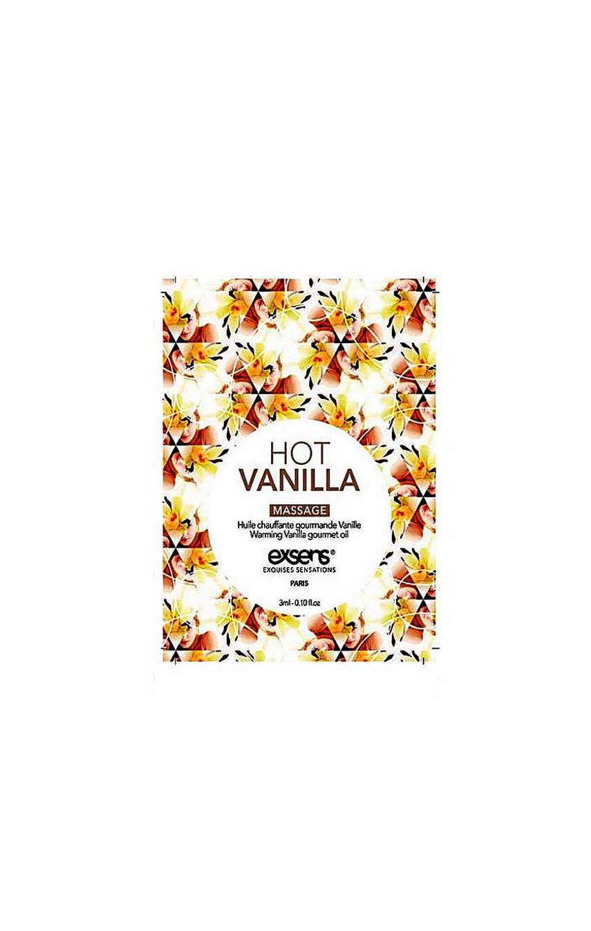 Ванильное очарование - Пробник масла для массажа EXSENS Hot Vanilla 3мл 