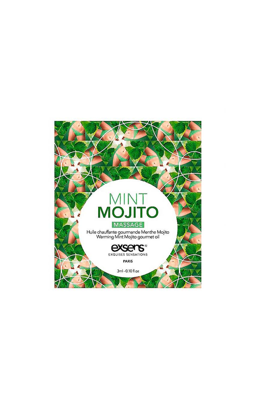 Нежность с запахом мохито - Пробник масла для массажа EXSENS Mojito 3мл 