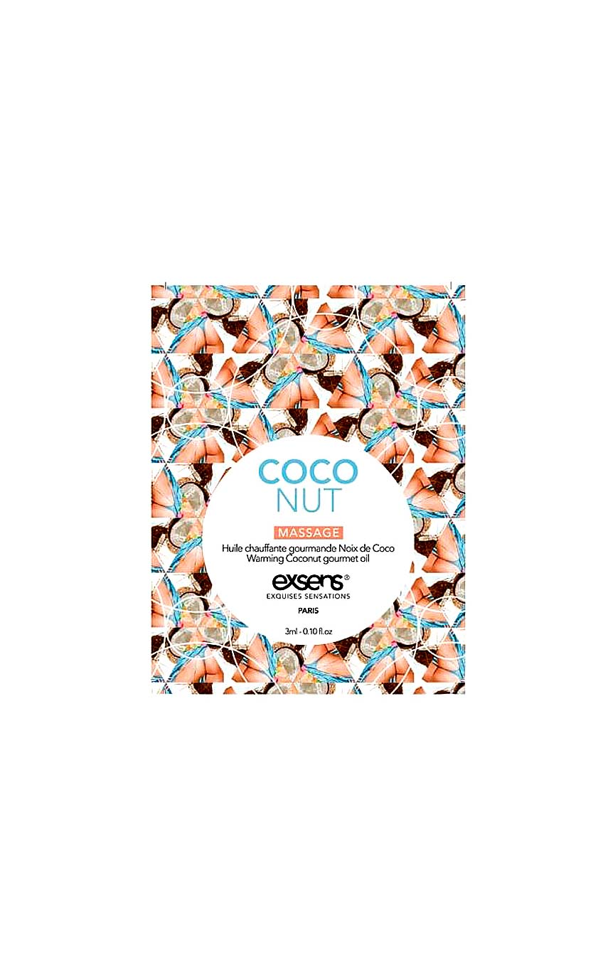 Массаж с ароматом кокоса - Пробник масла для массажа EXSENS Coconut 3мл