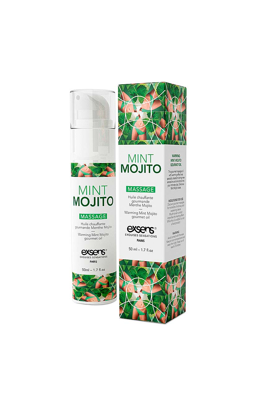 Массаж с запахом мохито - Массажное масло EXSENS Organic Mojito 50мл 