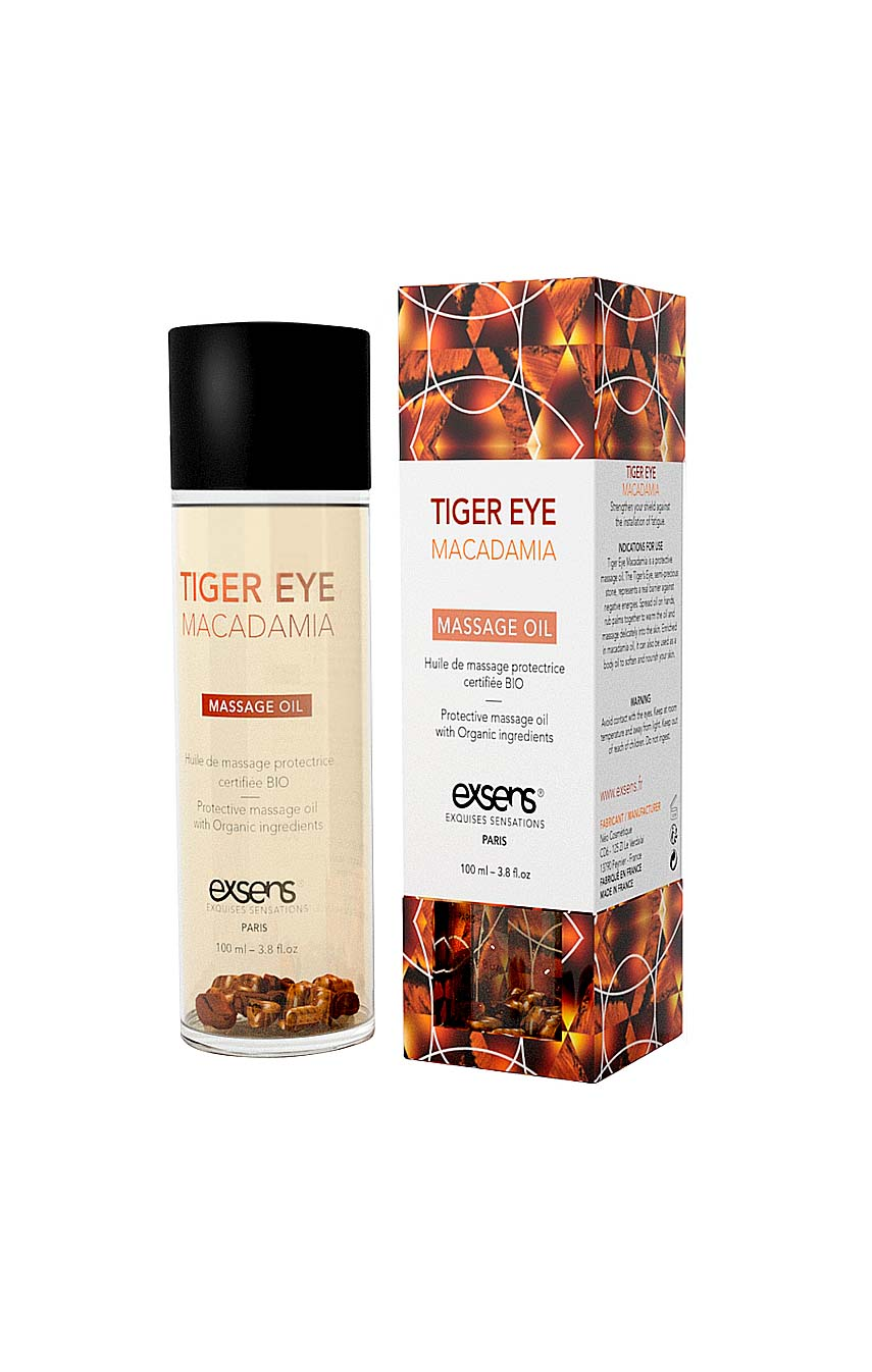 Защита для кожи с тигровым глазом - Массажное масло EXSENS Tiger Eye Macadamia 100мл 