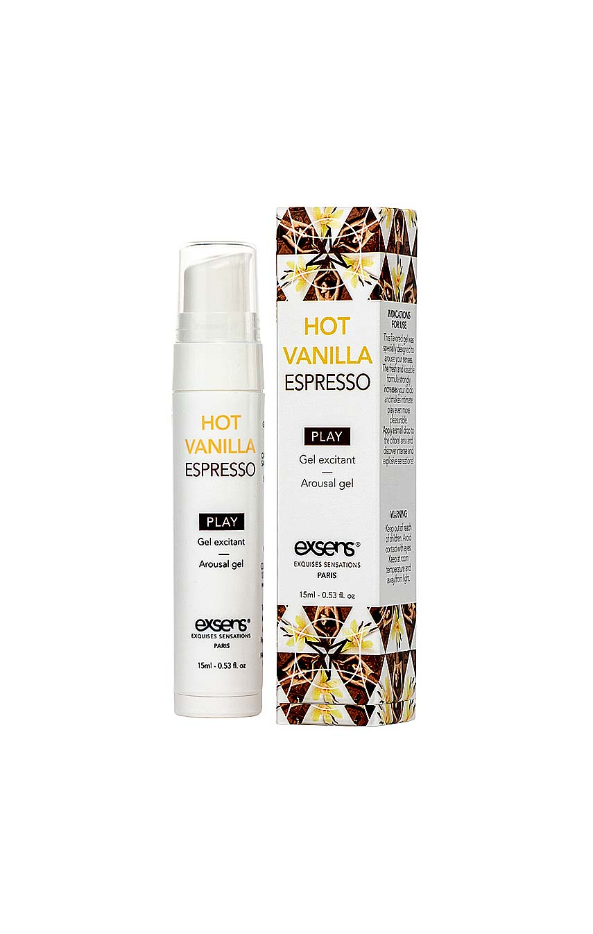 Горячий секс с кофе - Стимулирующий гель EXSENS Kissable Hot Vanilla Espresso 15мл 