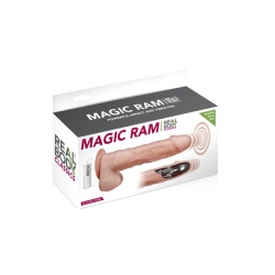 Подвижный фаллоимитатор с вибрацией Real Body - Magic Ram, цвет: телесный