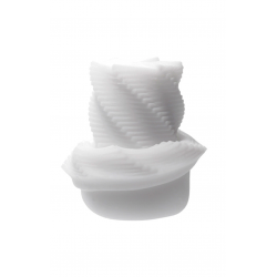 Оригинальный рельеф, Мастурбатор Tenga 3D Spiral -  цвет: белый