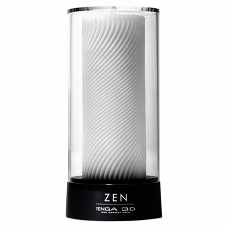 Красивый и приятный, Мастурбатор Tenga 3D Zen - цвет: белый