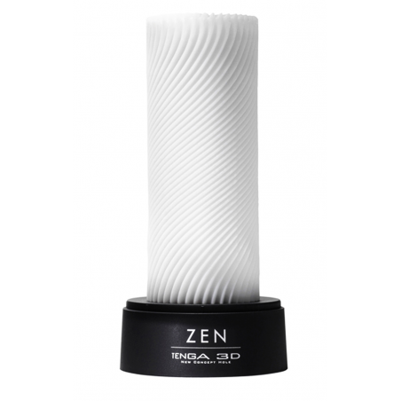 Красивый и приятный, Мастурбатор Tenga 3D Zen - цвет: белый