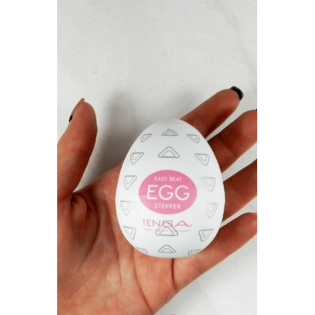 Рельефное наслаждение - Мастурбатор Tenga Egg Stepper (Степпер), цвет: белый