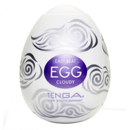 В облаках наслаждения - Мастурбатор Tenga Egg Cloudy (Облачный), цвет: белый