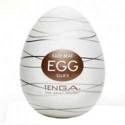 Шелковые ласки - Мастурбатор Tenga Egg Silky (Нежный Шелк), цвет: белый
