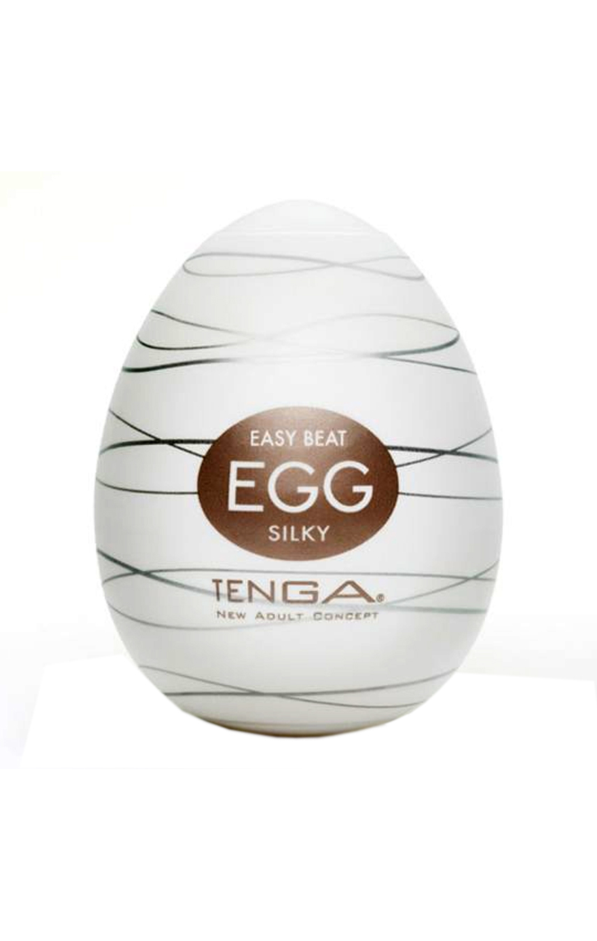 Шелковые ласки - Мастурбатор Tenga Egg Silky (Нежный Шелк), цвет: белый