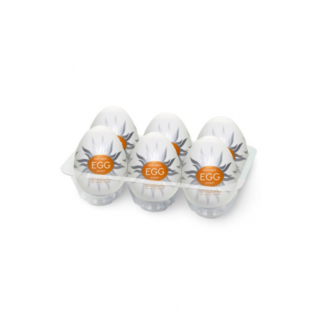 Вспышка оргазма - Мастурбатор Tenga Egg Shiny (Cолнечный), цвет: прозрачный