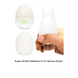 Кнопка для удовольствия - Мастурбатор Tenga Egg Clicker (Кнопка), цвет: белый