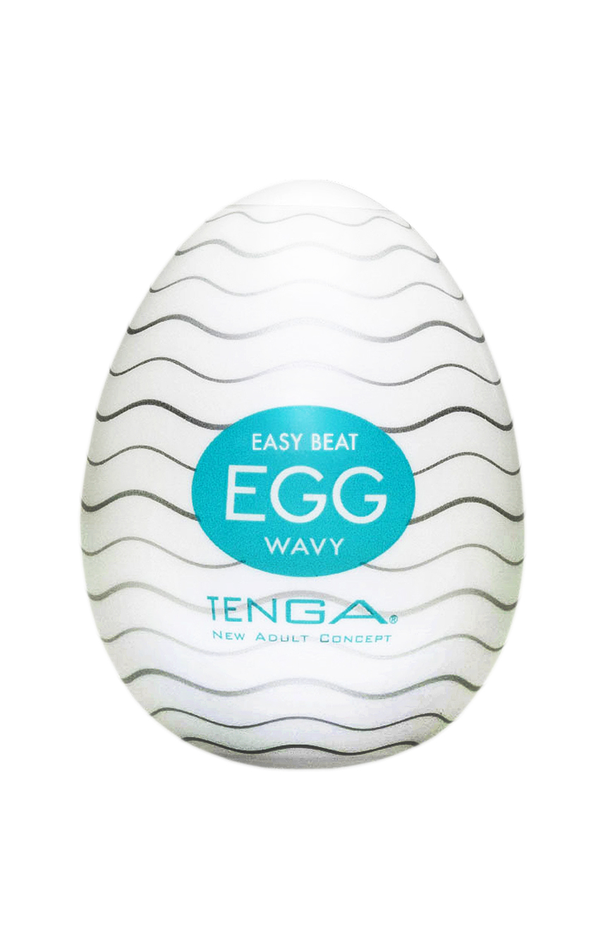 Океан удовольствия - Мастурбатор Tenga Egg Wavy (Волнистый), цвет: белый