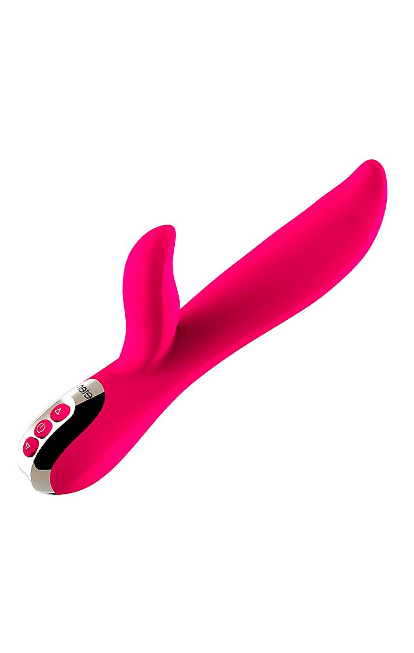 Теплое наслаждение, Волновой вибратор с подогревом Leten Tongue Wave Vibrator - цвет: розовый