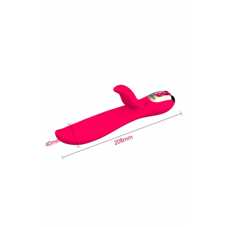 Теплое наслаждение, Волновой вибратор с подогревом Leten Tongue Wave Vibrator - цвет: розовый