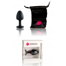 Анальная пробка Dorcel Geisha Plug Diamond M, цвет: черный