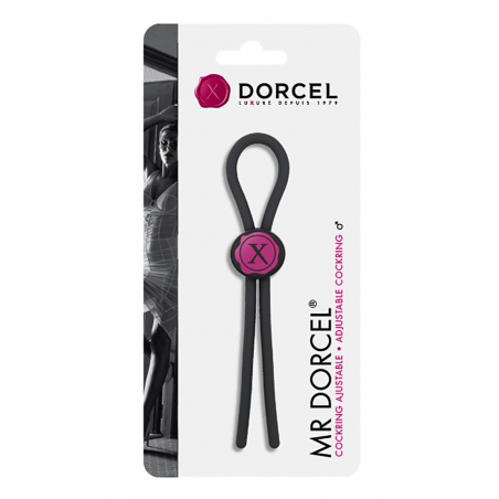 Эрекционное кольцо лассо Mr.Dorcel, цвет: черный