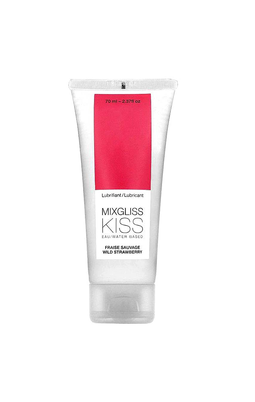 Дикая клубника - Лубрикант на водной основе MixGliss KISS Wild Strawberry (70 мл)