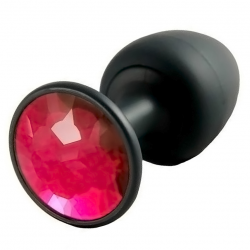 Анальная пробка Dorcel Geisha Plug Ruby, цвет: черный