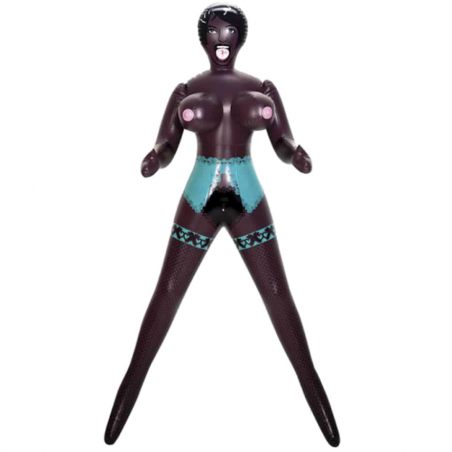 Безотказная женщина - Надувная секс кукла - Life Size Inflatable doll 1, цвет: темная кожа