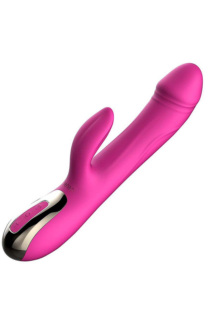 нет инфо! Вибратор-пульсатор Leten Automatical Thrusting Vibrator с подогревом, цвет: розовый