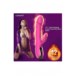 нет инфо! Вибратор-пульсатор Leten Automatical Thrusting Vibrator с подогревом, цвет: розовый