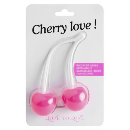 Пикантная вишенка, Вагинальные шарики Love To Love CHERRY LOVE - цвет: розовый