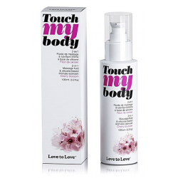 Цветение вишни - Массажное масло - Love To Love TOUCH MY BODY Cherry Blossom, 100ml