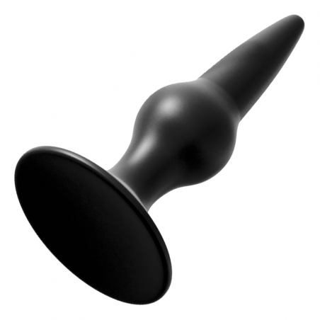 Освободите руки - Анальная пробка на присоске Anal Silicone Starter Plug, цвет: черный