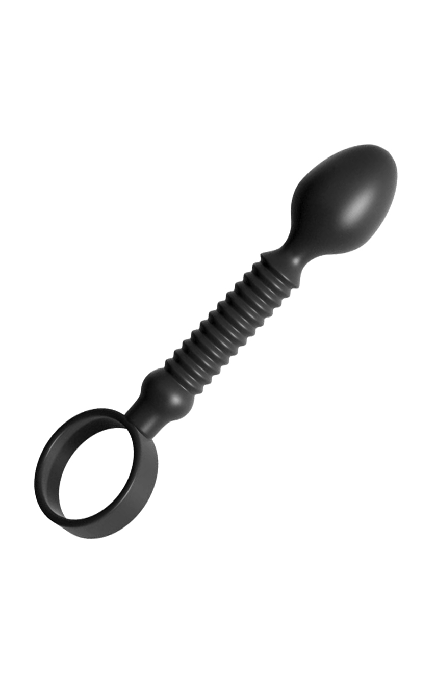 Длинный инструмент для оргазмов - Анальная пробка Anal Fantasy Collection Ass-Teazer, цвет: черный