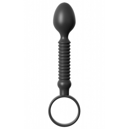 Длинный инструмент для оргазмов - Анальная пробка Anal Fantasy Collection Ass-Teazer, цвет: черный