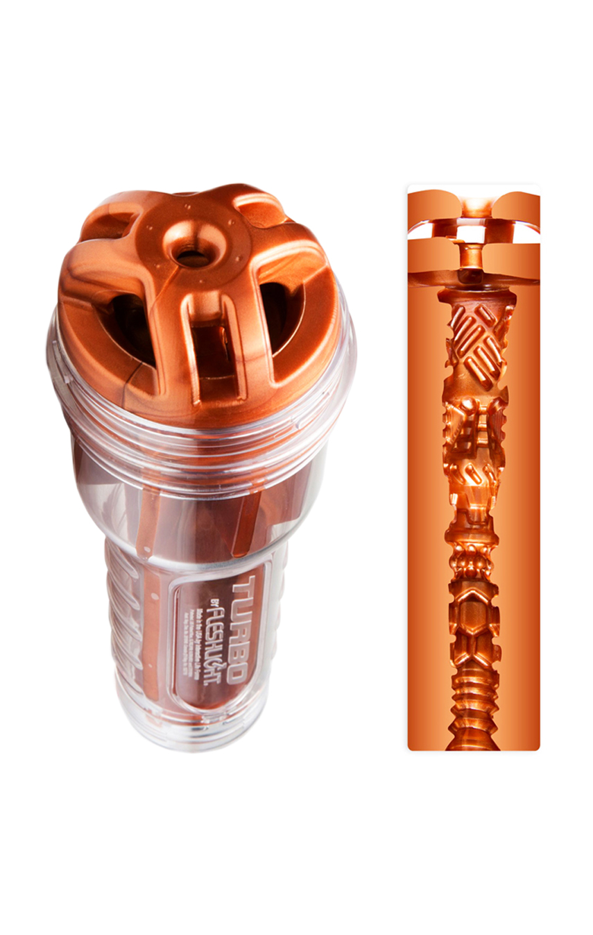 Мужской мастурбатор - Fleshlight Turbo Ignition Copper, цвет: медь