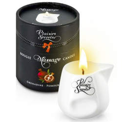 Мягкий и ароматный массаж - Массажная свеча Plaisirs Secrets Pomegranate (80 мл)