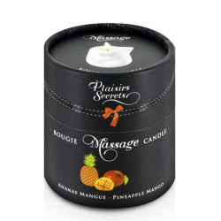 Фруктовые запахи наслаждения - Массажная свеча Plaisirs Secrets Pineapple Mango (80 мл)