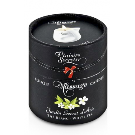 Чайная церемония - Массажная свеча Plaisirs Secrets White Tea (80 мл)
