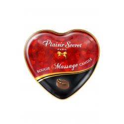 Горячая романтика - Массажная свеча сердечко Plaisirs Secrets Chocolate (35 мл)