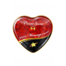 Чувственный подарок - Массажная свеча сердечко Plaisirs Secrets Vanilla (35 мл)