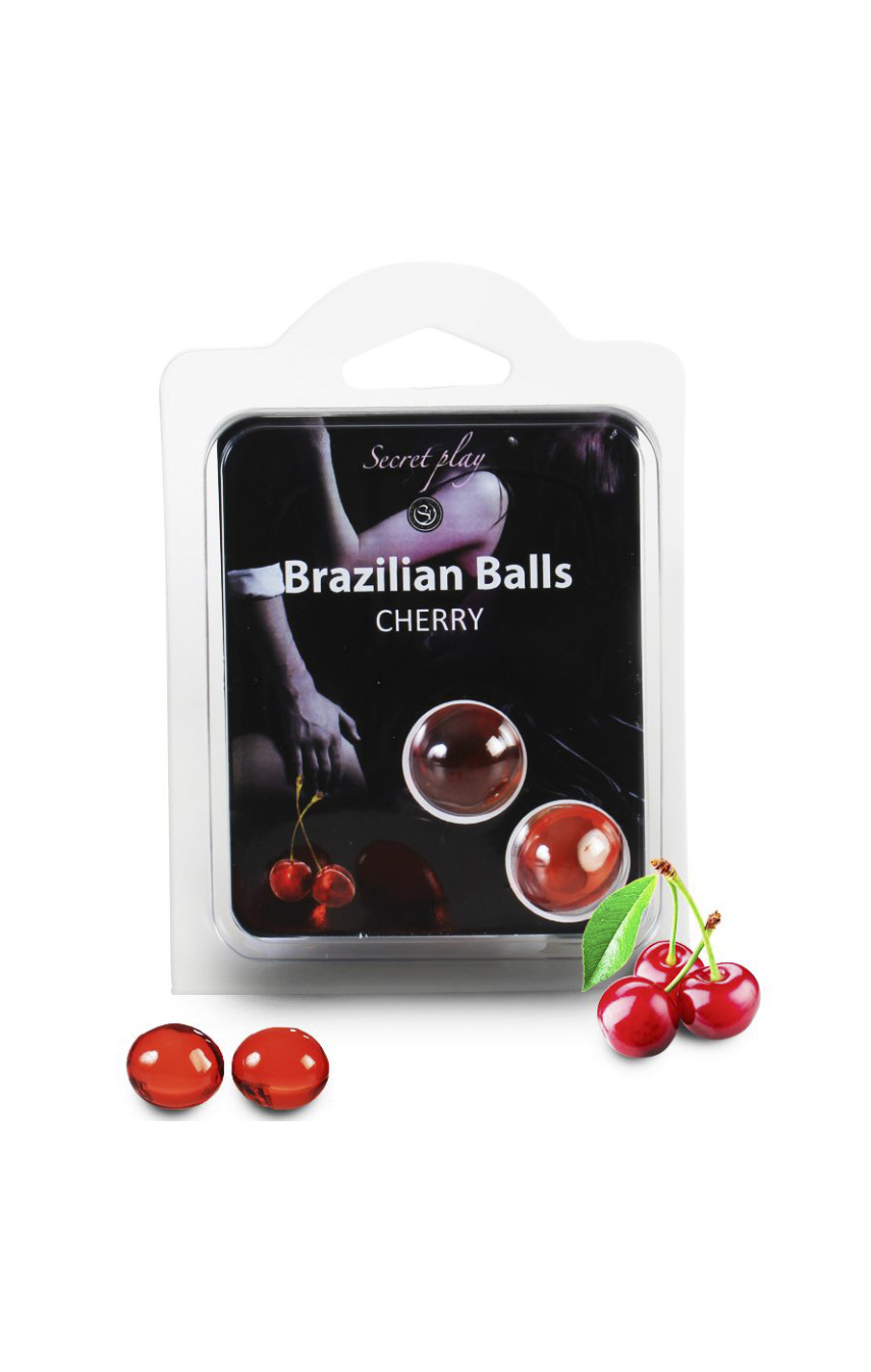 Набор шариков с массажным маслом 2 CHERRY BRAZILIAN BALLS SET