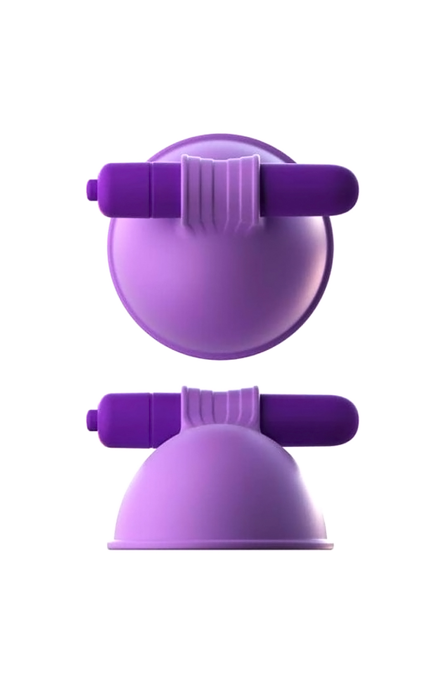 Больше удовольствия для ваших сосков - Стимуляторы для сосков с вибрацией Suck-Hers,цвет: лиловый