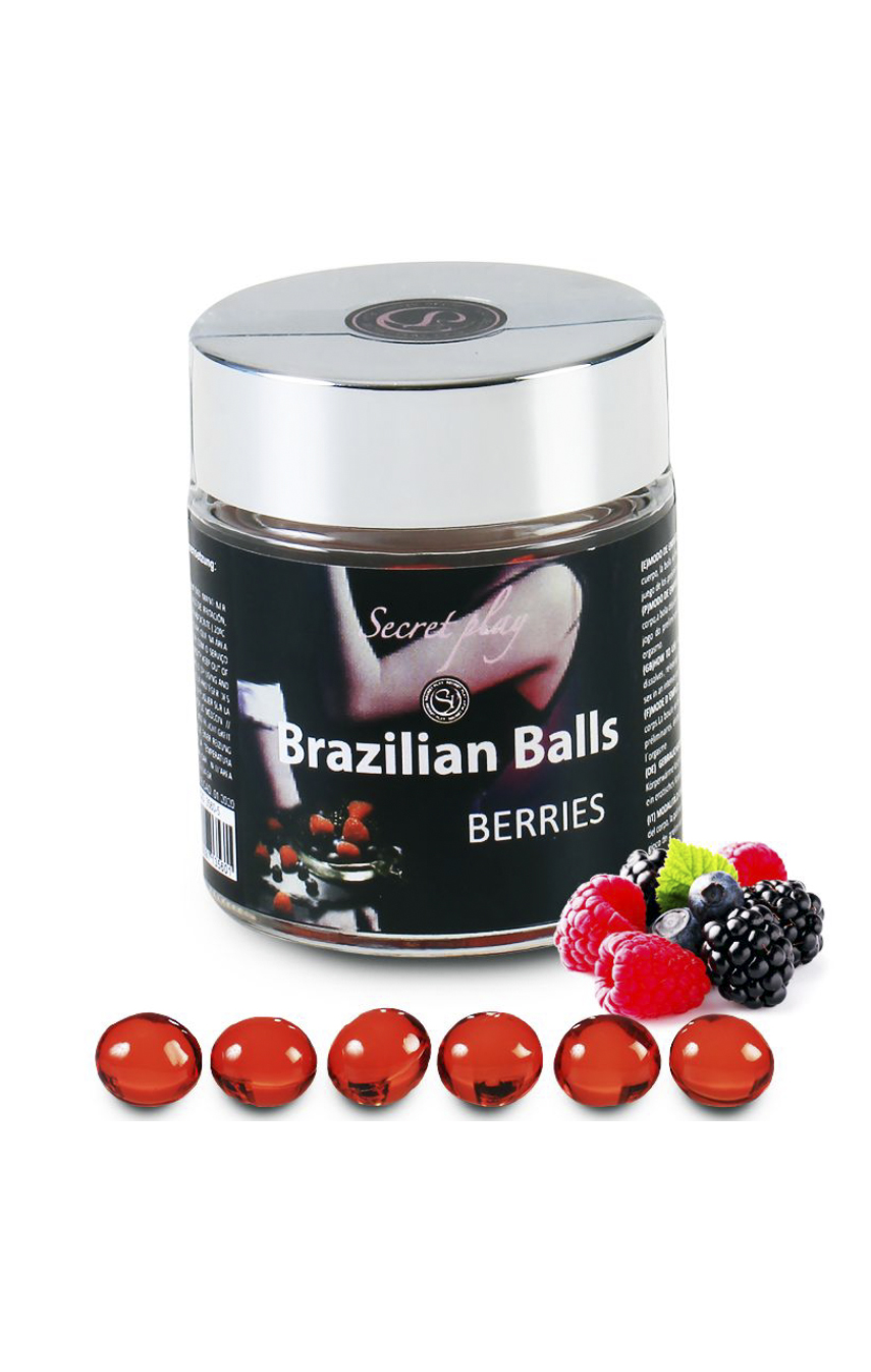 Ягодный драйв - Большой набор  шариков для массажа 6 BERRIES BRAZILIAN BALLS JAR